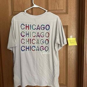 Women's Chicago Cubs Graphic Tee - Light Gray